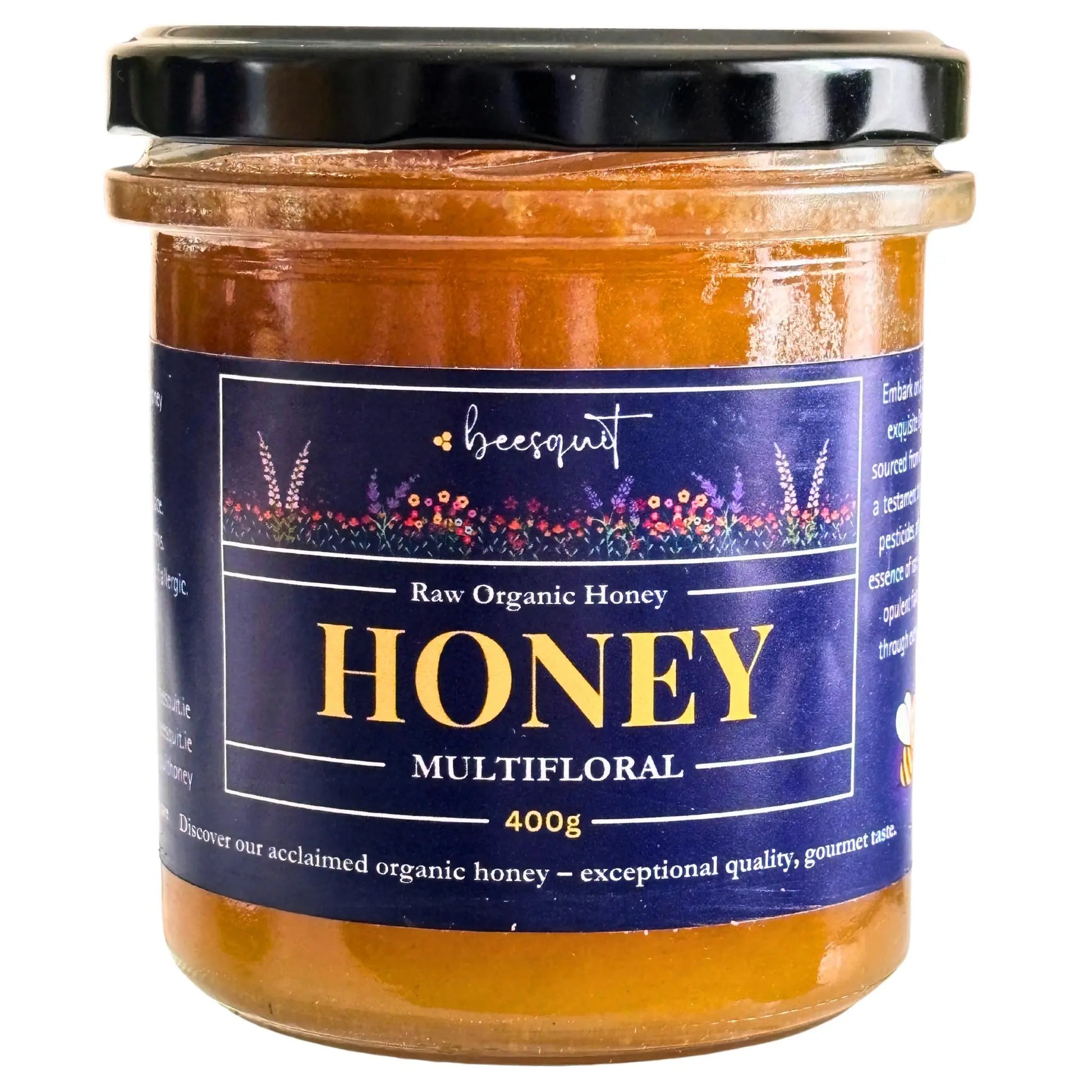 Organic Raw Multifloral Honey 400g Certified Organic Honey